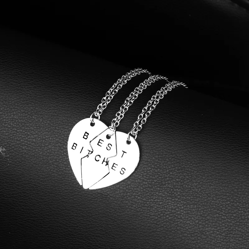 2018 Bohemia 2/3 PCS Broken Heart Shaped Pendant Necklace Best Friends BFF Statement Necklace Jewelry best bitches Necklace Gift
2018 Bohemia 2/3 PCS Broken Heart Shaped Pendant Necklace Best Friends BFF Statement Necklace Jewelry best bitches Necklace Gift