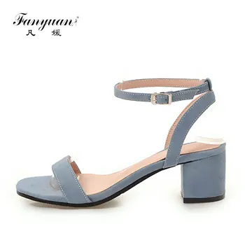 Fanyuan Fashion Buckle Strap Ankle Strap Sandals Sweet Narrow Band High Heels Women Shoes summer Solid Shoes
Fanyuan Fashion Buckle Strap Ankle Strap Sandals Sweet Narrow Band High Heels Women Shoes summer Solid Shoes