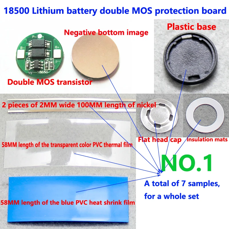 1 18500 lithium battery dual MOS protection board 4.2V18500 cylindrical 1 string protection board operating current 4A
1 18500 lithium battery dual MOS protection board 4.2V18500 cylindrical 1 string protection board operating current 4A
