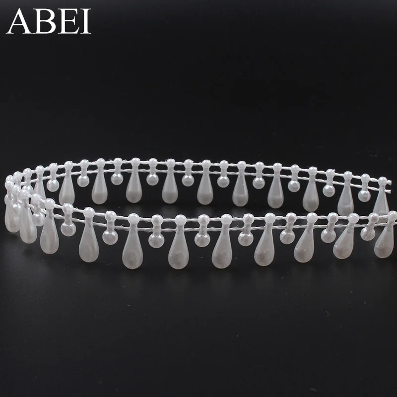 2yards/lot Beads cotton line Plastic Water droplets Pearls Chain For Bridal Accessories Wedding Party Decoration
2yards/lot Beads cotton line Plastic Water droplets Pearls Chain For Bridal Accessories Wedding Party Decoration