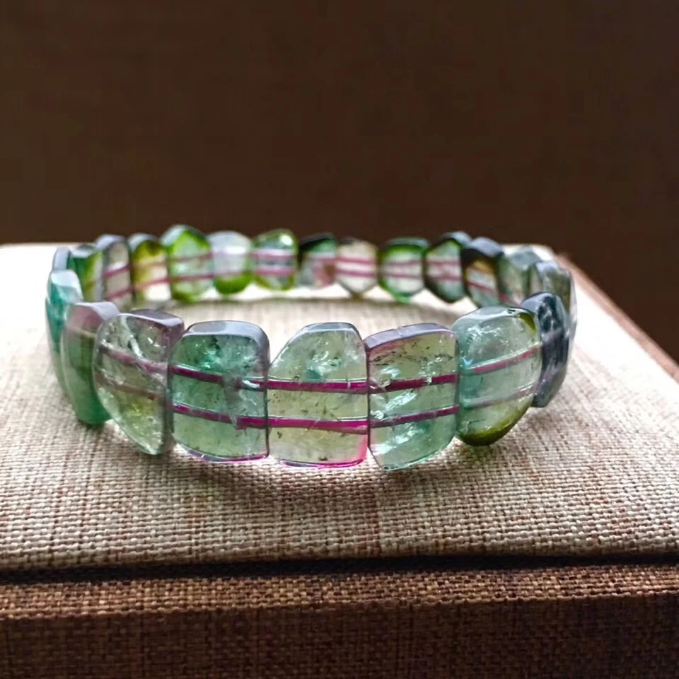 100% Genuine Natural Green Tourmaline Quartz Crystal 13x9mm Clear Rectangle Bead For Women Stretch Bracelets Bangles AAAAA
100% Genuine Natural Green Tourmaline Quartz Crystal 13x9mm Clear Rectangle Bead For Women Stretch Bracelets Bangles AAAAA