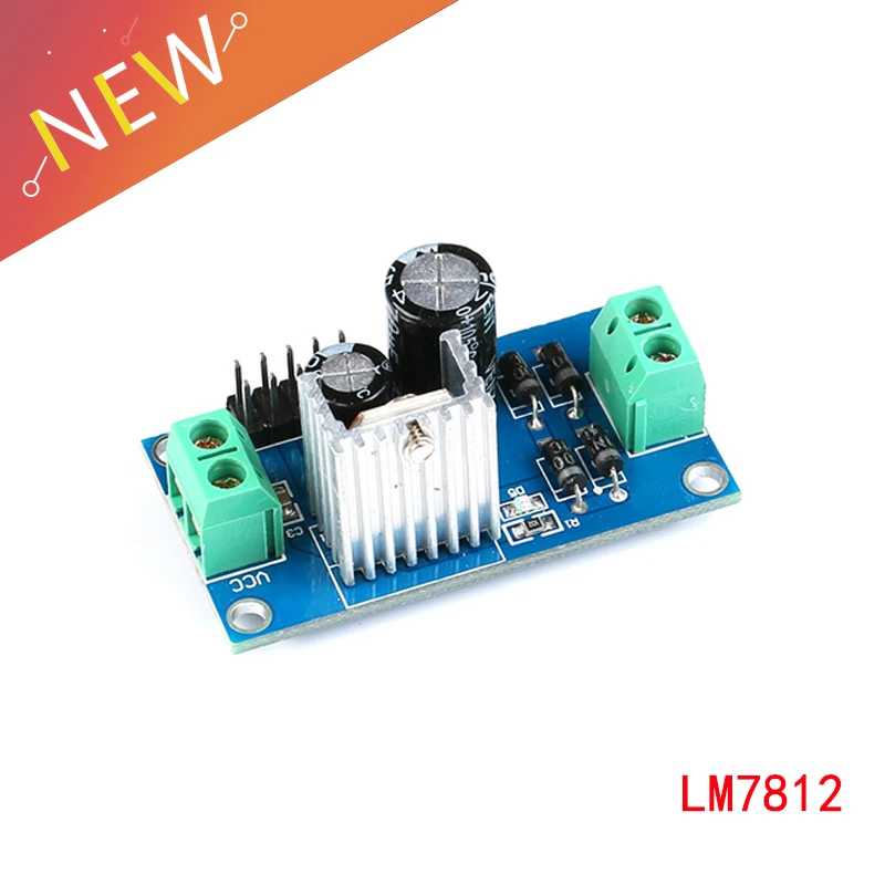 LM7812 DC/AC Three Terminal Voltage Regulator Power Supply Module 12V Output Max 1.2A
LM7812 DC/AC Three Terminal Voltage Regulator Power Supply Module 12V Output Max 1.2A