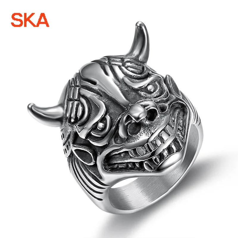 SKA Finger Ring Men's Titanium Steel Bull Head Men Ring Punk Jewelry High Quality Fashion Rings For Men TR0166
SKA Finger Ring Men's Titanium Steel Bull Head Men Ring Punk Jewelry High Quality Fashion Rings For Men TR0166
