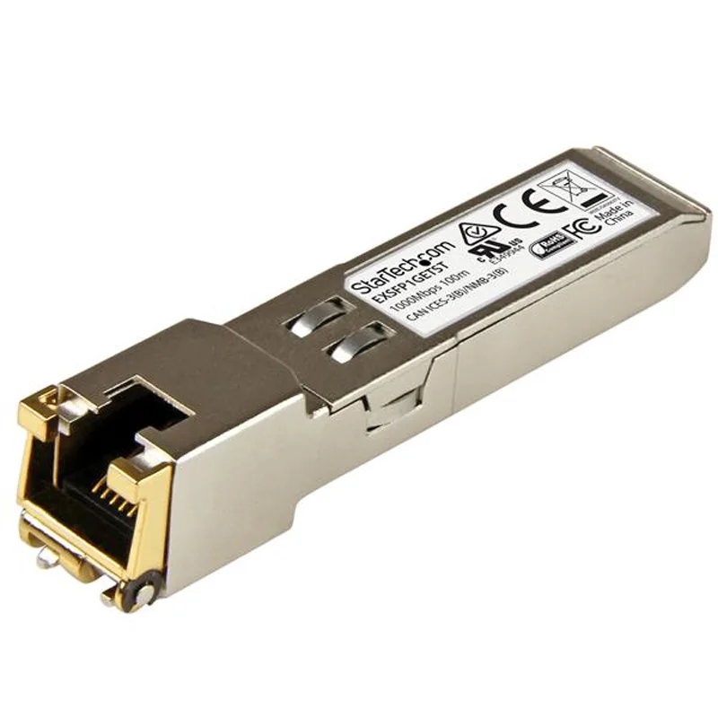 StarTech.com Modulo Transceptor de Cobre SFP Gigabit RJ45 - Compatible con Juniper EX SFP 1GE T - 100m, 1000 Mbit/s, SFP, IEEE 8
StarTech.com Modulo Transceptor de Cobre SFP Gigabit RJ45 - Compatible con Juniper EX SFP 1GE T - 100m, 1000 Mbit/s, SFP, IEEE 8