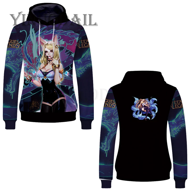 Fans Wear 2019 Unisex Pullover Sweatshirt Hoodies LOL Cosplay Harajuku Hooded Sweatshirts League of Legends Tracksuits Hoodies
Fans Wear 2019 Unisex Pullover Sweatshirt Hoodies LOL Cosplay Harajuku Hooded Sweatshirts League of Legends Tracksuits Hoodies
