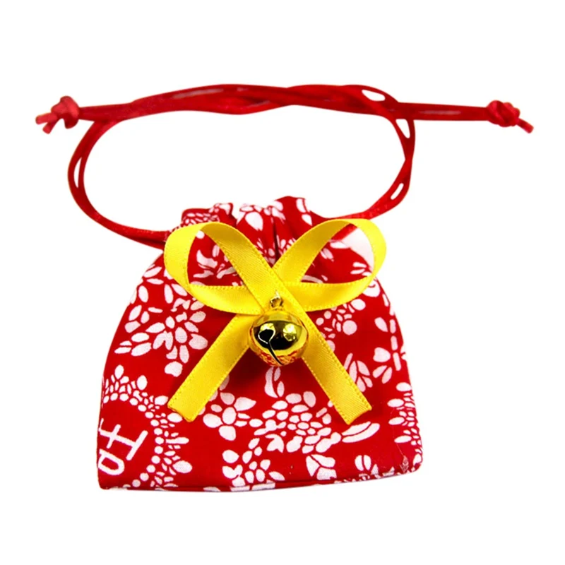 20-30cm Pet Chinese Style Bow Tie with Lucky Bag Polyester Red Collar with Bell for Cats Small Dog New Year Funny Costume
20-30cm Pet Chinese Style Bow Tie with Lucky Bag Polyester Red Collar with Bell for Cats Small Dog New Year Funny Costume
