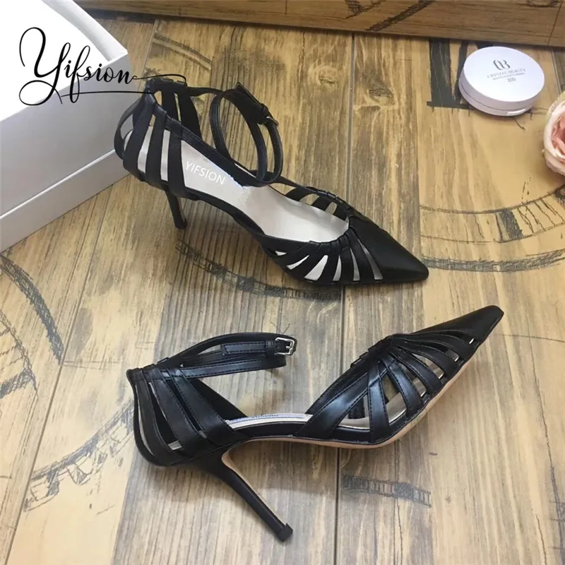 OLOME New Black Genuine Leather Women Summer Sandals Sexy Pointed Toe Buckle Strap Thin High Heel Ladies Sandals Shoes Woman
OLOME New Black Genuine Leather Women Summer Sandals Sexy Pointed Toe Buckle Strap Thin High Heel Ladies Sandals Shoes Woman