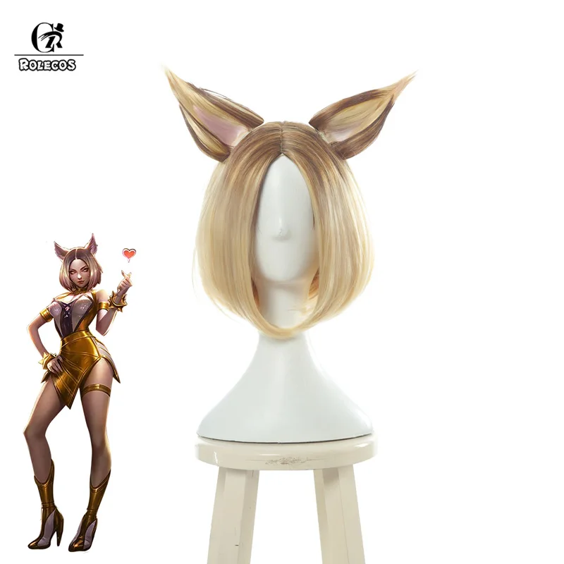 Женский парик для косплея ROLECOS Prestige Edition Ahri головной убор из искусственных волос