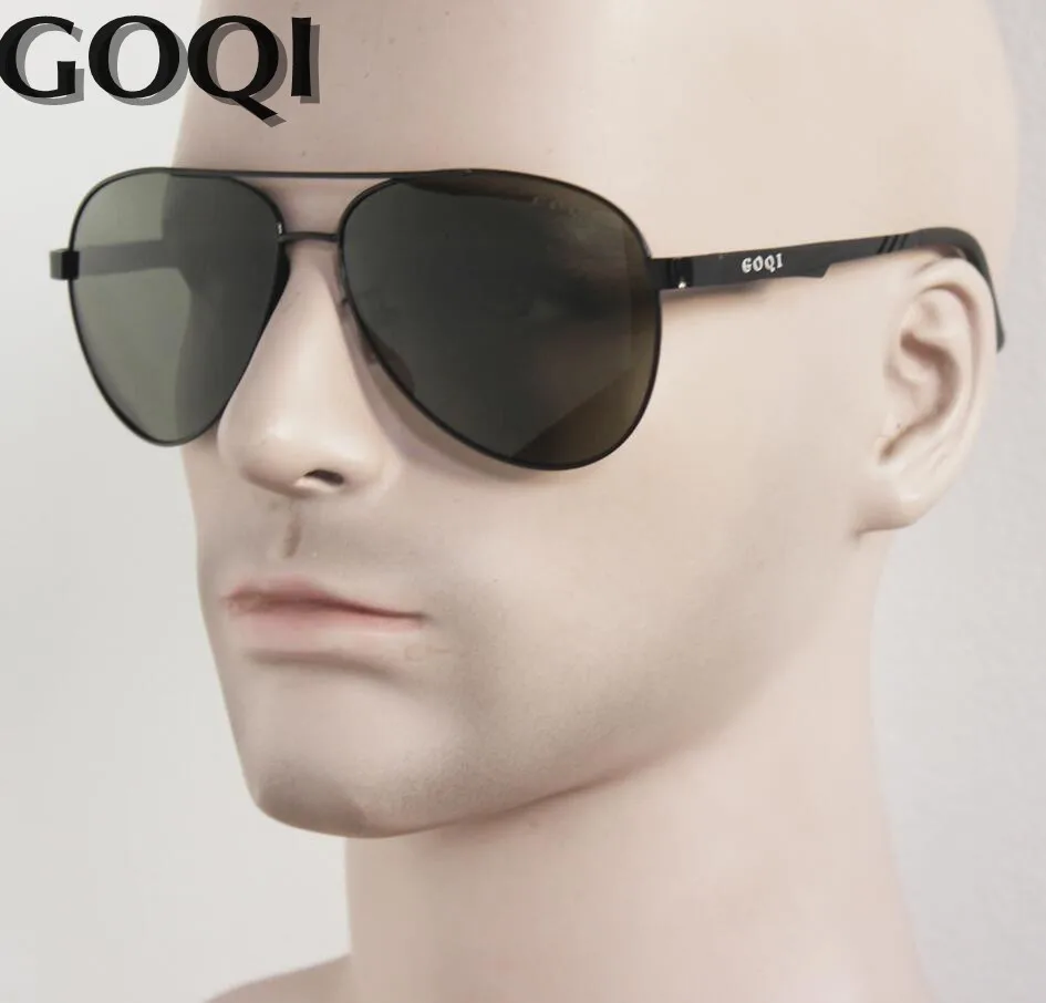 GOQI Brand ICONIC Sunglasses ,Classical Pilot 61MM Polarized Men Sunglasses ,Flat Metal Durable Luxury Full Set Packing Gafas
GOQI Brand ICONIC Sunglasses ,Classical Pilot 61MM Polarized Men Sunglasses ,Flat Metal Durable Luxury Full Set Packing Gafas
