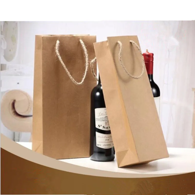 35x9x9cm/35x17x9cm Kraft Paper Wine Packing Bags Linen Handle Rope Gift Bottle Bags
35x9x9cm/35x17x9cm Kraft Paper Wine Packing Bags Linen Handle Rope Gift Bottle Bags