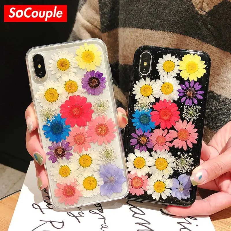 SoCouple Dried Real Flower Soft TPU Phone Case For iphone 7 8 6 6s plus X Xs max XR Clear Handmade Pressed Case Back Cover
SoCouple Dried Real Flower Soft TPU Phone Case For iphone 7 8 6 6s plus X Xs max XR Clear Handmade Pressed Case Back Cover