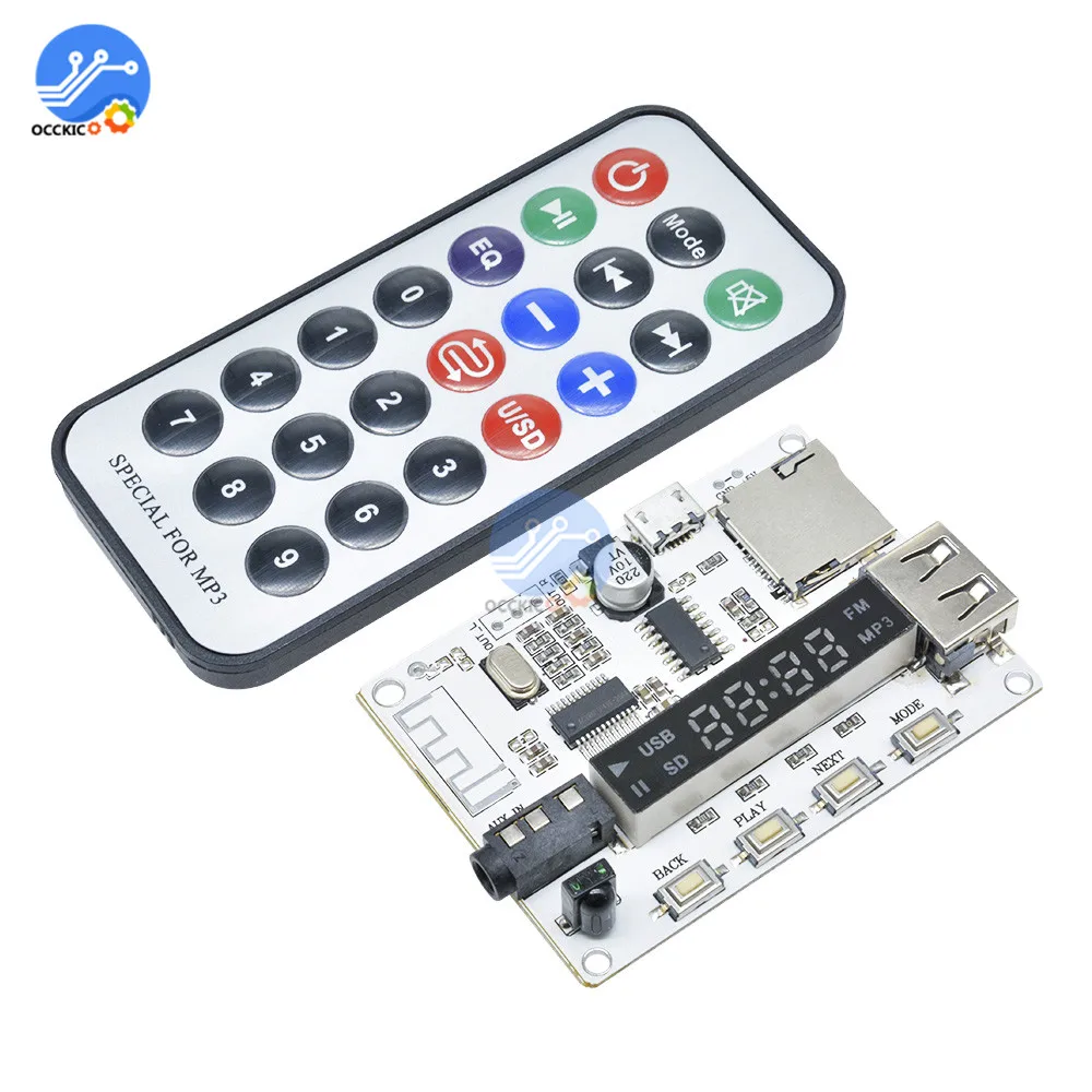 Bluetooth MP3 Decoder Board dac equipo de sonido Player Module FM Radio USB/TF LCD Remote Controller Digital audio decoder
Bluetooth MP3 Decoder Board dac equipo de sonido Player Module FM Radio USB/TF LCD Remote Controller Digital audio decoder