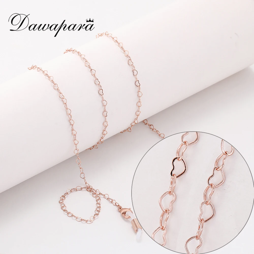 Dawapara Heart Glasses Chain Eye Glasses Accessories Women Rose Gold Silver Metal Sunglasses Chain Strap Lanyard Cord Holder
Dawapara Heart Glasses Chain Eye Glasses Accessories Women Rose Gold Silver Metal Sunglasses Chain Strap Lanyard Cord Holder