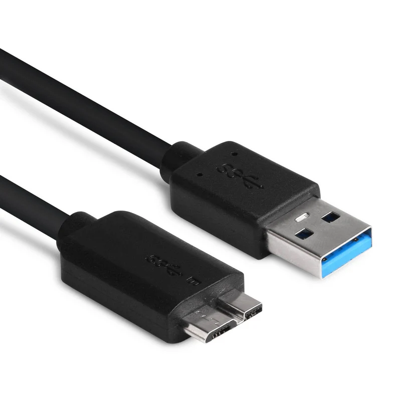1pc 50cm USB 3.0 Male A to Micro B Data Cable Cord High Speed External Hard Drive Disk Cables 4.8Gbps Mayitr