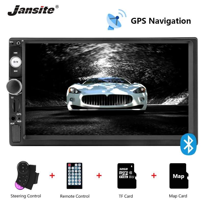 Jansite 7-inch Car Radio GPS Navigation MP5 player DVD Digital Touch screen Mirror-link Double din car stereo with Backup camera
Jansite 7-inch Car Radio GPS Navigation MP5 player DVD Digital Touch screen Mirror-link Double din car stereo with Backup camera