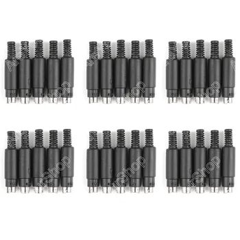Areyourshop 30 Pcs Mini 8 Pin Din Male Plug With Plastic Handle Adapter Soldering Cables DIY 
Areyourshop 30 Pcs Mini 8 Pin Din Male Plug With Plastic Handle Adapter Soldering Cables DIY