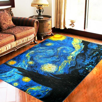 80x120cm Blue Europe Style Abstract Oil Painting Van Gogh Starry Rug Fashion Graffiti Non Slip Rug Living Room Bedroom Carpet
80x120cm Blue Europe Style Abstract Oil Painting Van Gogh Starry Rug Fashion Graffiti Non Slip Rug Living Room Bedroom Carpet