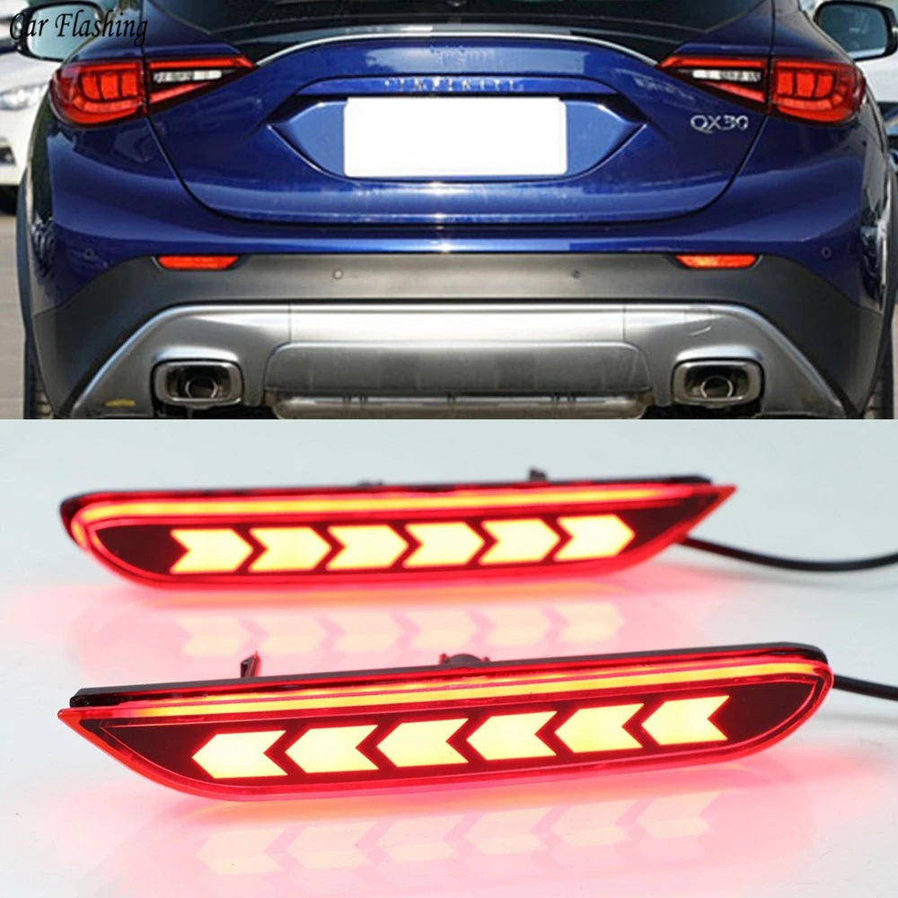 2pcs Multi-function LED Reflector Lamp Rear Fog Lamp Rear Bumper Light Brake Light For Infiniti Q30 Q50L Q60 Q70 QX30 QX80 JX QX
2pcs Multi-function LED Reflector Lamp Rear Fog Lamp Rear Bumper Light Brake Light For Infiniti Q30 Q50L Q60 Q70 QX30 QX80 JX QX