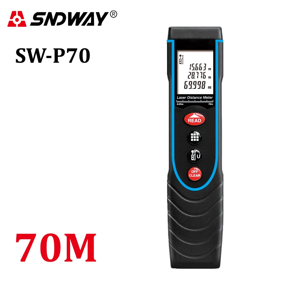 

SW-P70 Pen Type 70M 229ft Laser Distance Meter Golf Rangefinder Range Finder Handheld Measure Measuring Tool lase tape