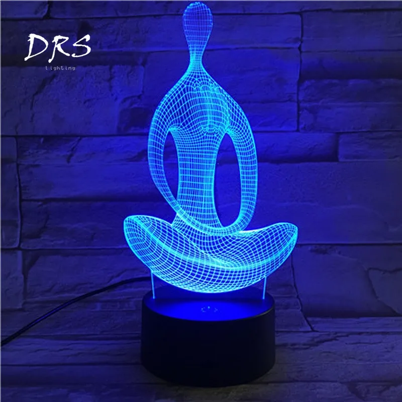 Yoga Meditator Luminaire Night Light Colorful Touch 3D Night Light USB LED Stereo Vision Night Light 3D Stereo Lamp
Yoga Meditator Luminaire Night Light Colorful Touch 3D Night Light USB LED Stereo Vision Night Light 3D Stereo Lamp