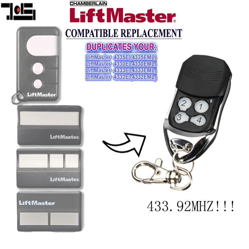 2pcs Chamberlain Liftmaster 4335E 4330E 4332E compatible Remote Liftmaster Garage Opener
2pcs Chamberlain Liftmaster 4335E 4330E 4332E compatible Remote Liftmaster Garage Opener