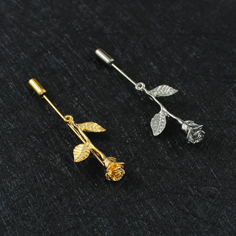 New Fashion Classic Rose Needle Gold Rose Leaf Classic Men and Women Clothing and Leisure Icons Brooch Jewelry
New Fashion Classic Rose Needle Gold Rose Leaf Classic Men and Women Clothing and Leisure Icons Brooch Jewelry