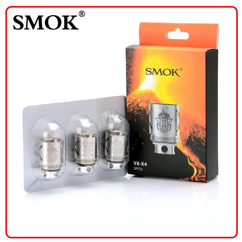 3pcs/lot Smok TFV8 V8 X4 Coil head 0.15 ohm v8-x4 replacement coil for smok tfv8 tank
3pcs/lot Smok TFV8 V8 X4 Coil head 0.15 ohm v8-x4 replacement coil for smok tfv8 tank