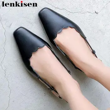 Lenkisen British style low heels buckle strap natural leather square toe lacework plus size elegant lady dress party shoes L06
Lenkisen British style low heels buckle strap natural leather square toe lacework plus size elegant lady dress party shoes L06