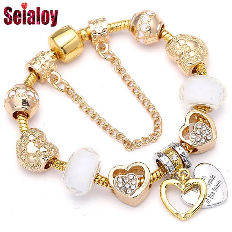 SEIALOY NEW Fashion Gold Brands Bracelets For Women Golden wealth Beads Lovers Friendship bracelet Charm Jewelry Gift 
SEIALOY NEW Fashion Gold Brands Bracelets For Women Golden wealth Beads Lovers Friendship bracelet Charm Jewelry Gift