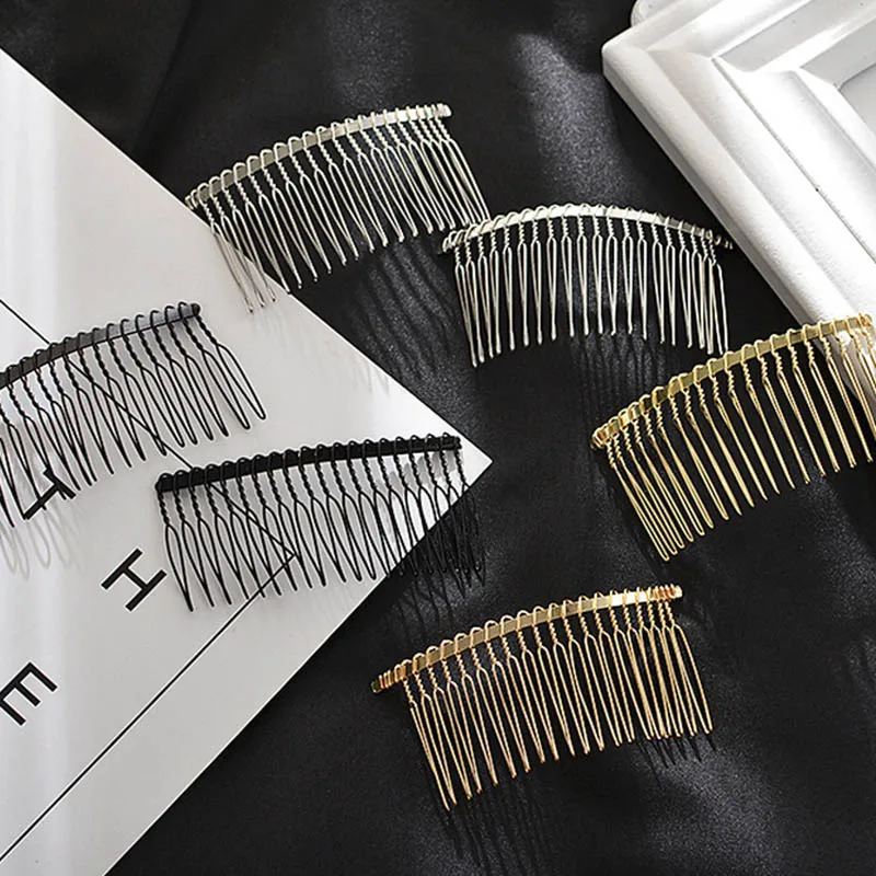 10pcs Curved Hair Combs Rhodium/Gold Color Hair Base Accessories for Diy Jewelry Making Bridal Wedding Head Decoration Findings
10pcs Curved Hair Combs Rhodium/Gold Color Hair Base Accessories for Diy Jewelry Making Bridal Wedding Head Decoration Findings