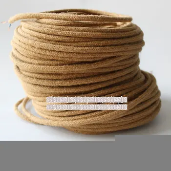 Edison Vintage Hemp rope Light Cord Rope Cable Retro Textile Braided Cable 2x0.75mm2 electrical wire for DIY Retro pendant light
Edison Vintage Hemp rope Light Cord Rope Cable Retro Textile Braided Cable 2x0.75mm2 electrical wire for DIY Retro pendant light