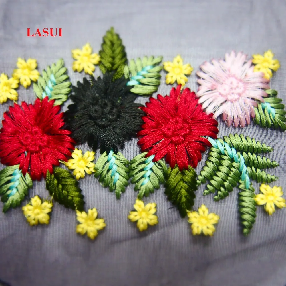 LASUI 10*16 см = 1 шт. лот новые товары хлопковая вышивка кружевная аппликация 3D нашивка