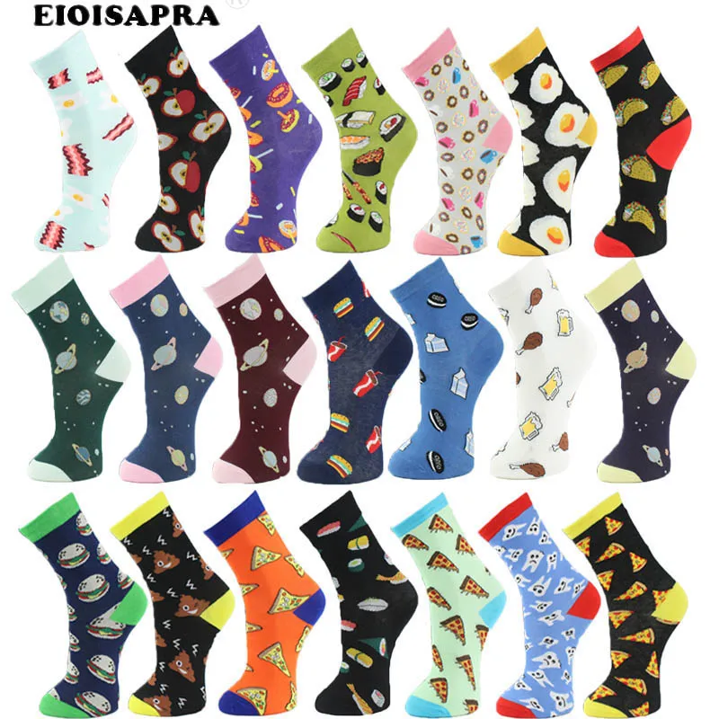 Korean Style Women Socks Lot Combed Cotton Lovely Cartoon Creative Fruit Pizza Burgers Planet Happy Socks Funny Calcetines Mujer
Korean Style Women Socks Lot Combed Cotton Lovely Cartoon Creative Fruit Pizza Burgers Planet Happy Socks Funny Calcetines Mujer