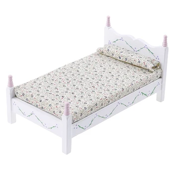 Mini Bed With Pillow handicraft for Girls Dolls Bedroom Furniture Toy For children Doll Pretend Play Pink Color 1:12 Dollhouse
Mini Bed With Pillow handicraft for Girls Dolls Bedroom Furniture Toy For children Doll Pretend Play Pink Color 1:12 Dollhouse