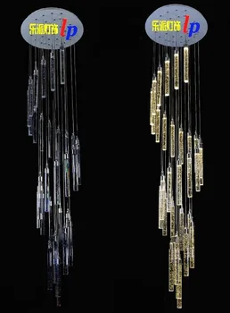 Double stair lamp long pendant light bubble crystal column living room LED villa spiral turn fishing line custom package ZH
Double stair lamp long pendant light bubble crystal column living room LED villa spiral turn fishing line custom package ZH