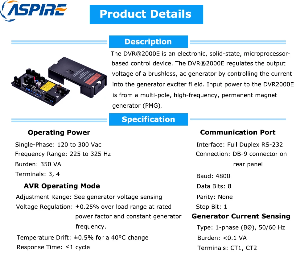 DVR2000E DETAILS