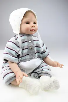 22" bebe boy reborn dolls soft cloth body silicone reborn babies lifelike safte children doll gift bonecas menino
22" bebe boy reborn dolls soft cloth body silicone reborn babies lifelike safte children doll gift bonecas menino