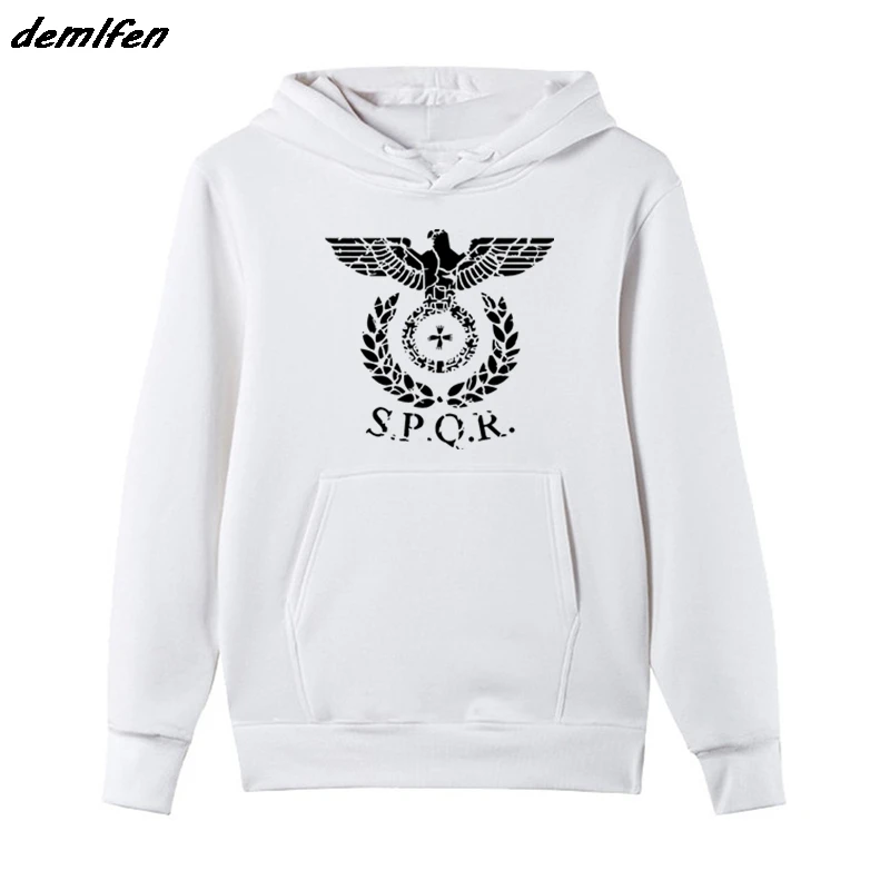 Spring Autumn Fashion Men Hoody Fleece Sweatshirt Inspired New SPQR Roman Rome Senate Military Faction Eagle Hoodies Jacket Coat
Spring Autumn Fashion Men Hoody Fleece Sweatshirt Inspired New SPQR Roman Rome Senate Military Faction Eagle Hoodies Jacket Coat