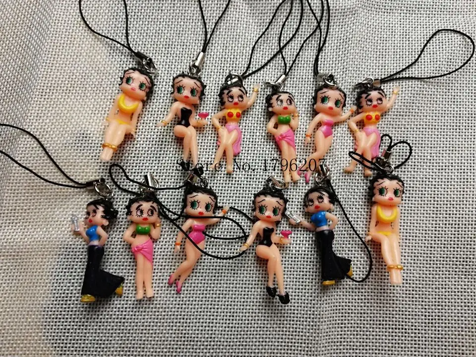 New Cartoon 12 pcs /set Betty Girl PVC Keychains Bag Pendant Mobile Phone Strap Charms Jewelry Gift BB-1
New Cartoon 12 pcs /set Betty Girl PVC Keychains Bag Pendant Mobile Phone Strap Charms Jewelry Gift BB-1
