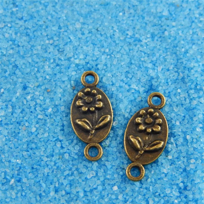 Julie Wang Mini Flower Oval Two Loops Charms Retro Bronze Alloy Fashion Jewelry Pendant Charm Connector 100pcs
Julie Wang Mini Flower Oval Two Loops Charms Retro Bronze Alloy Fashion Jewelry Pendant Charm Connector 100pcs