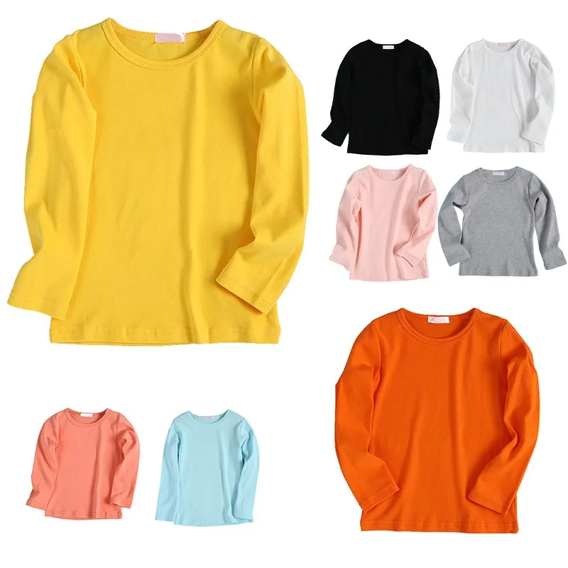 Spring Autumn Kids Cotton T-shirt Children Clothing Baby Boys Girls Long Sleeve Tops Tees Infant Casual Clothes Base Shirt
Spring Autumn Kids Cotton T-shirt Children Clothing Baby Boys Girls Long Sleeve Tops Tees Infant Casual Clothes Base Shirt