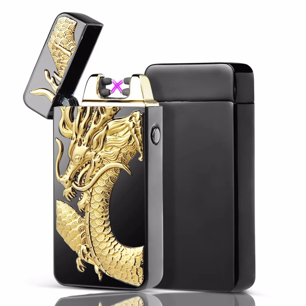 Double Pulsed Arc Flameless Windproof Cigar Cigarette Lighter Plasma Rechargeable Electronic Lighter Smoking USB Lighters
Double Pulsed Arc Flameless Windproof Cigar Cigarette Lighter Plasma Rechargeable Electronic Lighter Smoking USB Lighters
