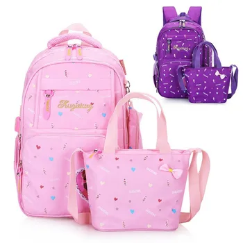 Fashion 3 Pcs/Set Women Cute Bow Backpacks School Bags For Teenage Girls Printing Nylon Orthopedic Children Book Bags P1163
Fashion 3 Pcs/Set Women Cute Bow Backpacks School Bags For Teenage Girls Printing Nylon Orthopedic Children Book Bags P1163