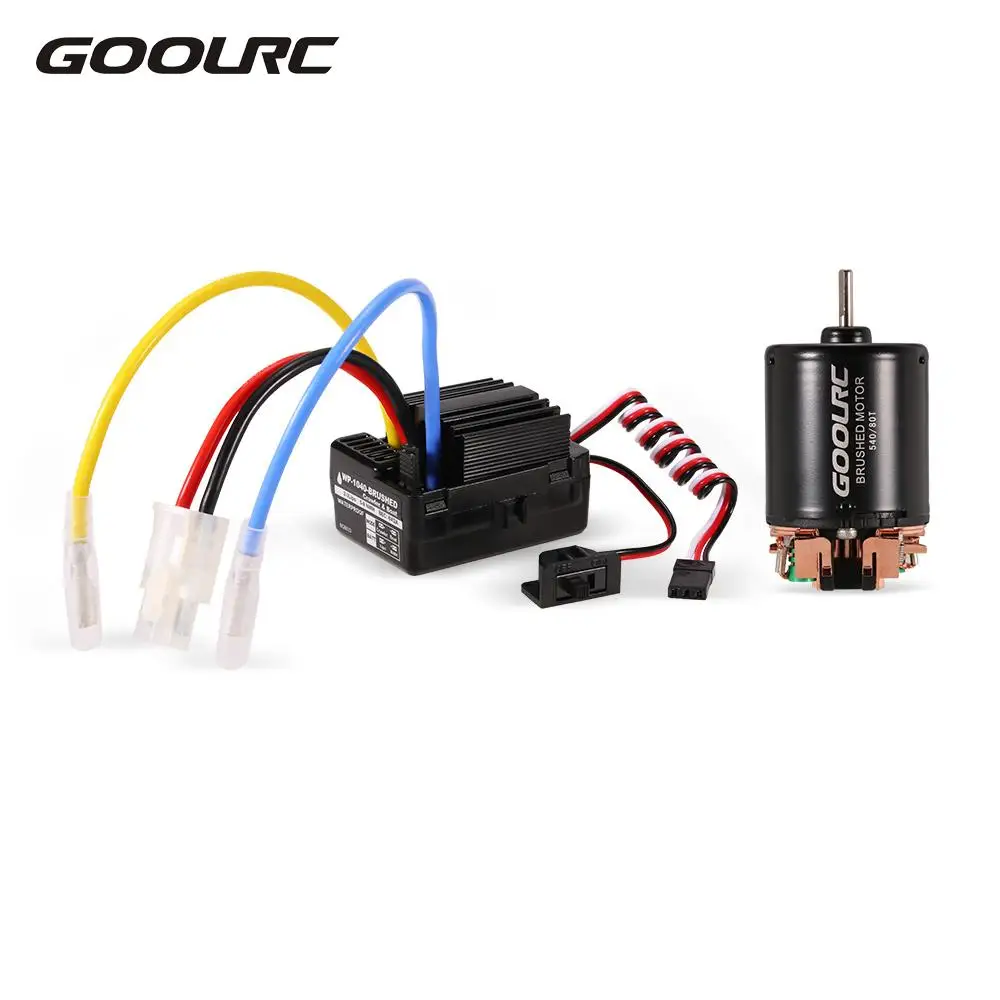 GoolRC 540 80T Brushed Motor with 40A ESC Combo Set for 1:10 RC Car Vehicle Truck Axial SCX10 RC4WD D90 RC Crawler Car
GoolRC 540 80T Brushed Motor with 40A ESC Combo Set for 1:10 RC Car Vehicle Truck Axial SCX10 RC4WD D90 RC Crawler Car