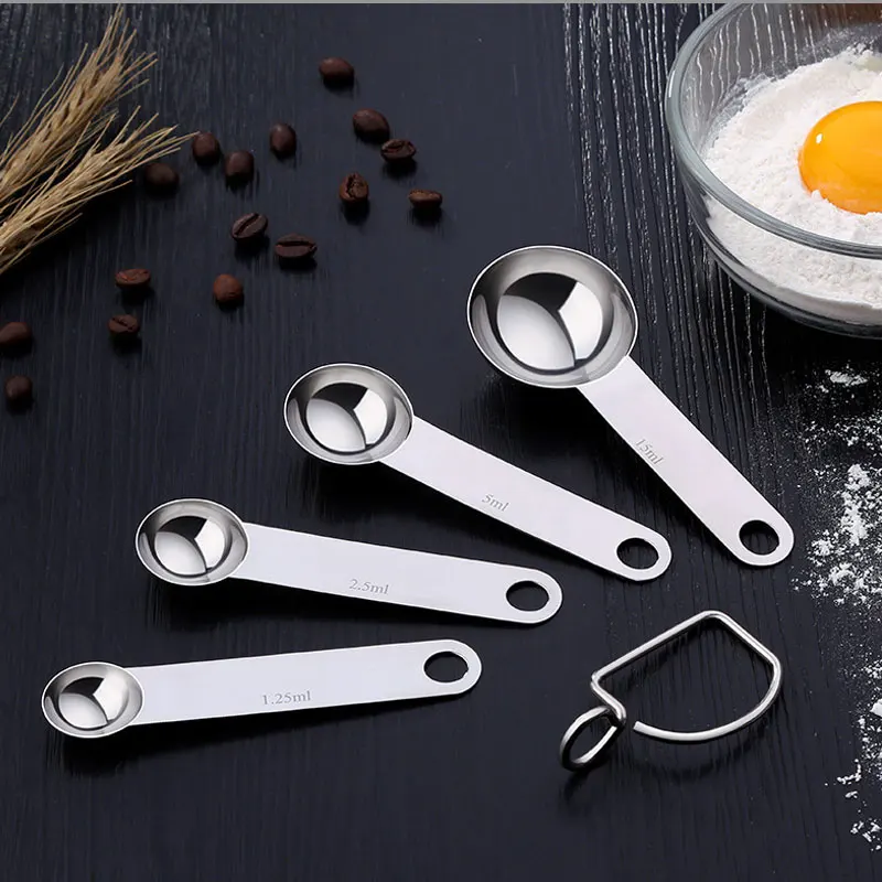 4Pcs/Set Stainless Steel Measuring Spoons for Measuring Dry and Liquid Ingredients
4Pcs/Set Stainless Steel Measuring Spoons for Measuring Dry and Liquid Ingredients
