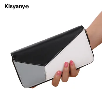 Klsyanyo Zipper Long Women Leather Wallet Panelled Color Ladies Wallet Clutch Bag Coin Pocket Card Holder Girl Carteira Cuzdan
Klsyanyo Zipper Long Women Leather Wallet Panelled Color Ladies Wallet Clutch Bag Coin Pocket Card Holder Girl Carteira Cuzdan