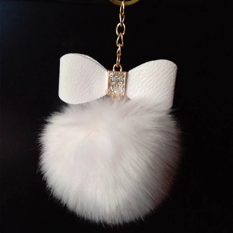 Leather Bowknot+ 8cn Golden Keychain Fake Rabbit Fox Fur Brand Bag Keychain Pom pon Car Keyring Charms Pompom Key rings
Leather Bowknot+ 8cn Golden Keychain Fake Rabbit Fox Fur Brand Bag Keychain Pom pon Car Keyring Charms Pompom Key rings