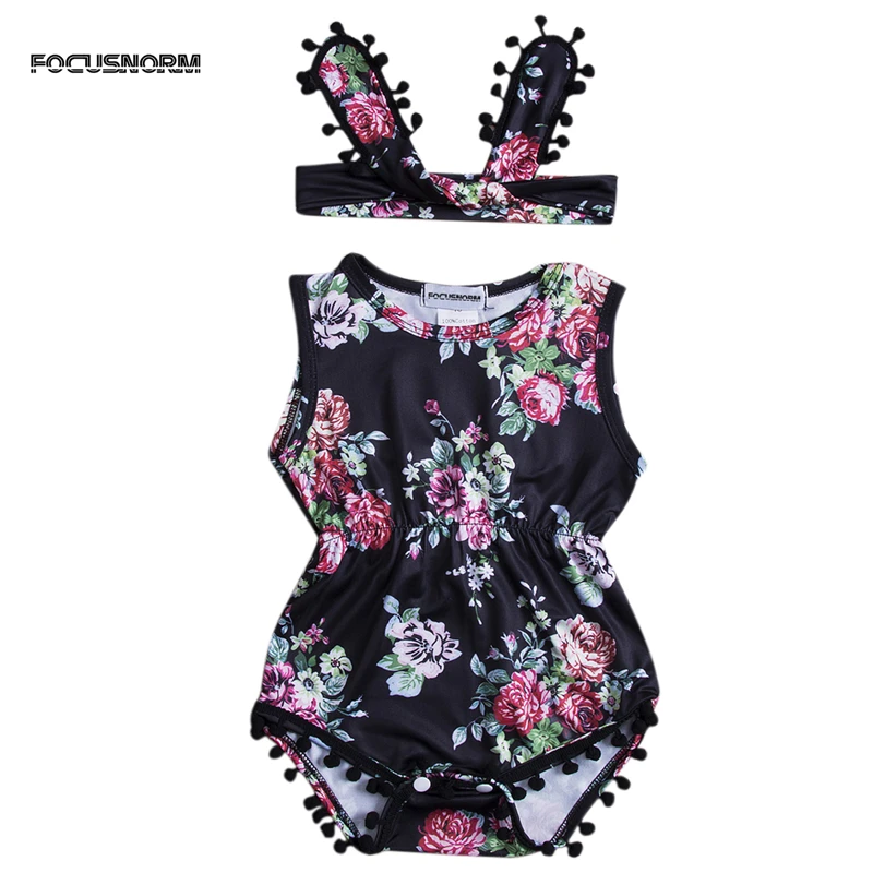 Lovely Baby Girl Romper Clothes 2018 Summer Floral Tassel Jumpsuit +Headband 2PCS Outfit Sunsuit Tracksuit Clothing Set
Lovely Baby Girl Romper Clothes 2018 Summer Floral Tassel Jumpsuit +Headband 2PCS Outfit Sunsuit Tracksuit Clothing Set