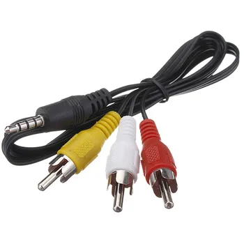 New 3.5mm Jack Plug to 3 RCA Adapter Cable Audio Video Cable DV MP4 Convertor Multimedia Audio Cable Wire
New 3.5mm Jack Plug to 3 RCA Adapter Cable Audio Video Cable DV MP4 Convertor Multimedia Audio Cable Wire