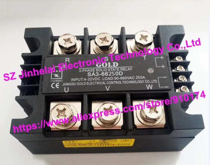 Новое и оригинальное SA3-66250D 3-фазное твердотельное реле SA366250D, 4-32VDC,90-660VAC 250A
Новое и оригинальное SA3-66250D 3-фазное твердотельное реле SA366250D, 4-32VDC,90-660VAC 250A